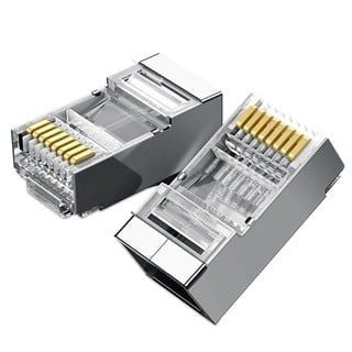 ĐẦU RJ45 XUYÊN THẤU Cat5 Nhôm c/nhiễu 100c/hộp