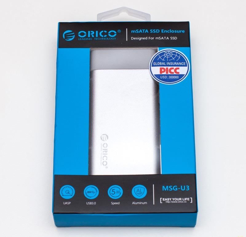 BOX MSATA ORICO MSG-U3 (USB 3.0)