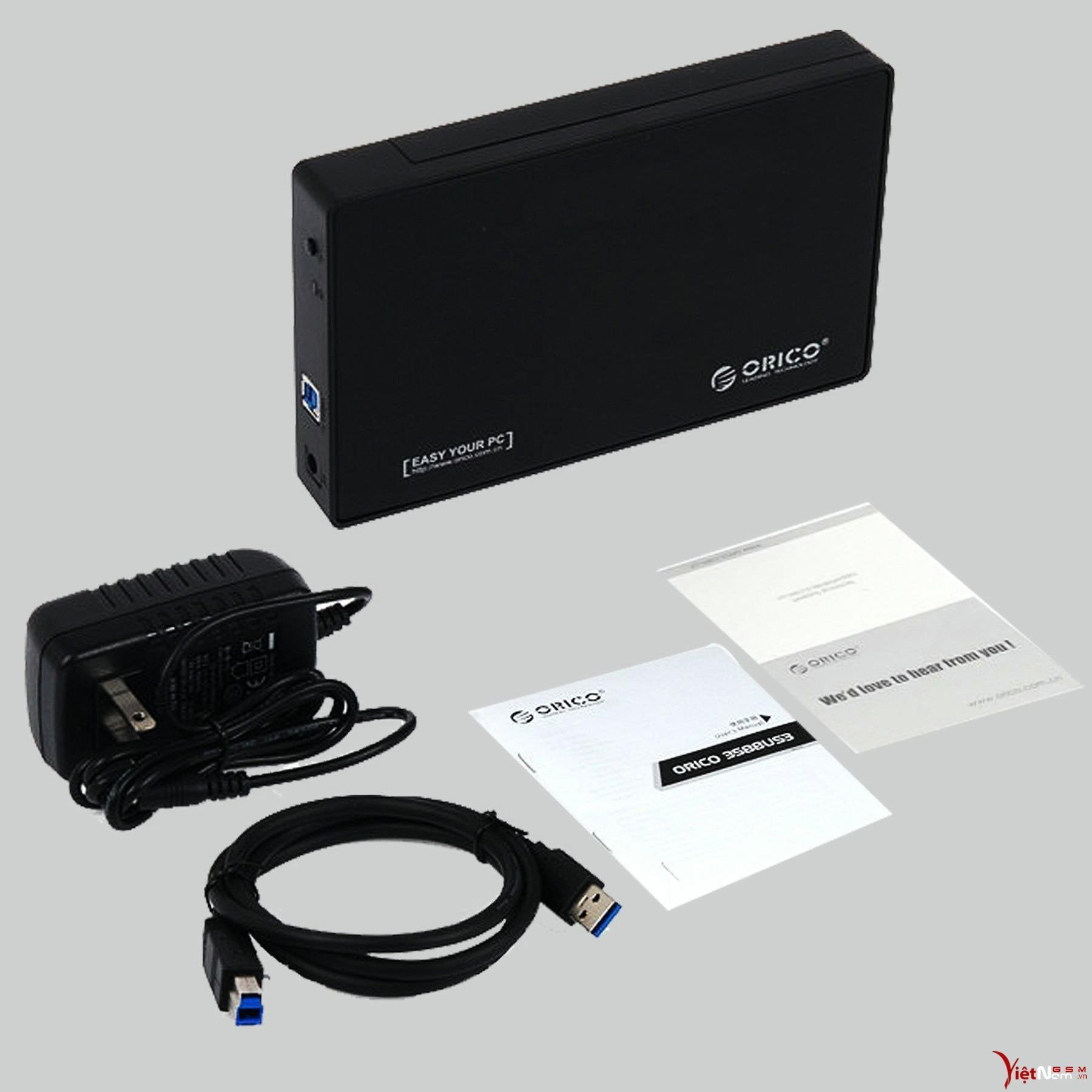 BOX HDD 3.5" ORICO 3588US3 (Đen)