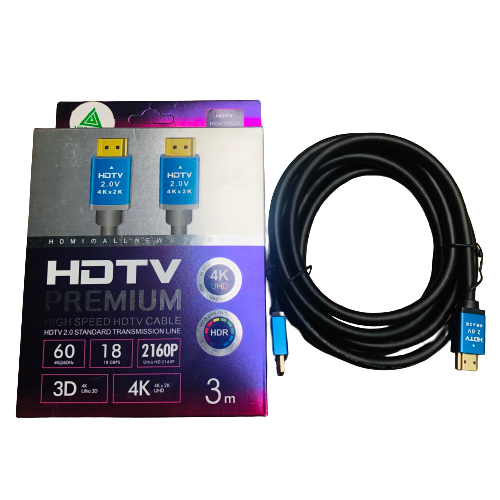 CABLE HDMI 4K   3M HDTV PREMIUM Full Box