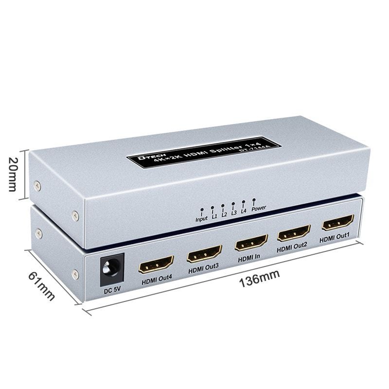 HUB HDMI 1 => 4 DTECH DT7144A
