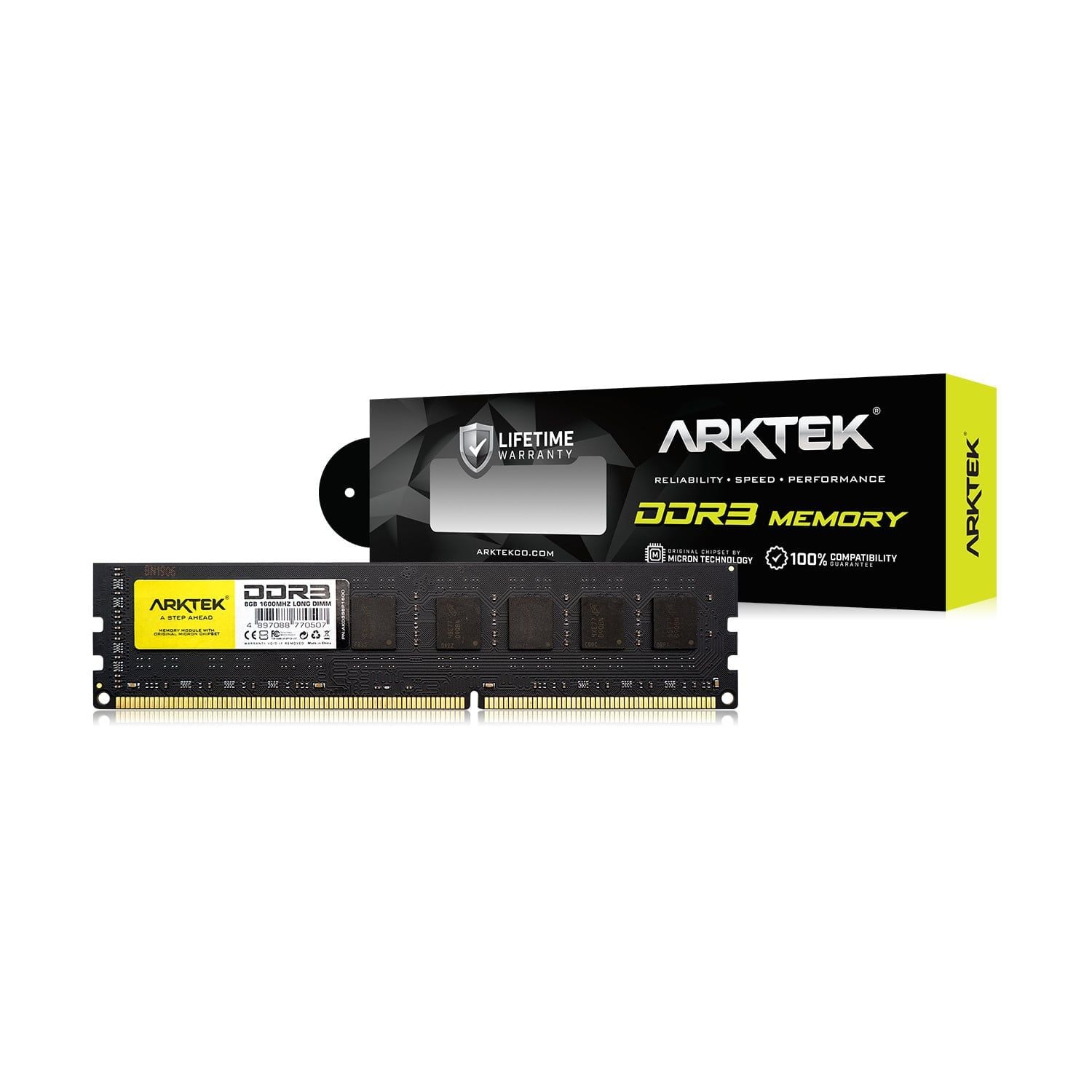 DDR3 8GB/1600 ARKTEK New Box Chính Hãng